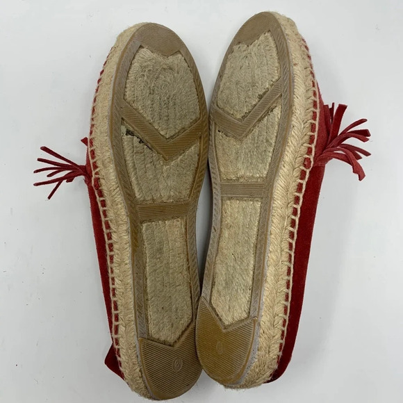 Marc Fisher LTD Cathy‎ Fringe Espadrille Flat Red - Picture 8 of 8